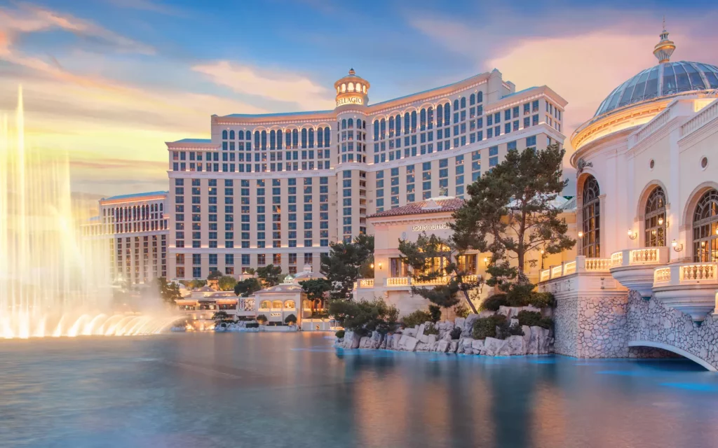 Bellagio Hotel & Casino, USA: "Bellagio Hotel & Casino in Las Vegas, renowned for its iconic fountains and gaming."