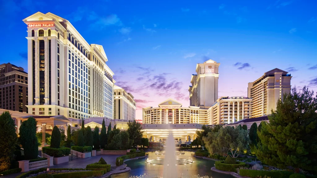 Caesars Palace: "Roman-inspired architecture at Caesars Palace, a classic Las Vegas casino."