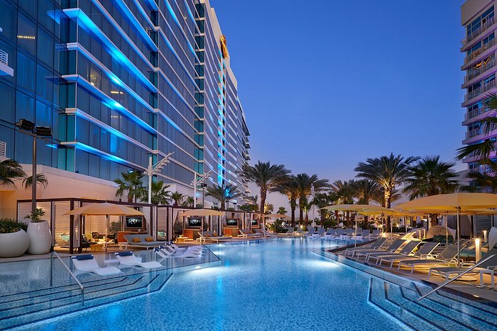 "Hard Rock Hotel & Casino Hollywood, Florida: Stunning poolside view with modern design and luxurious amenities."