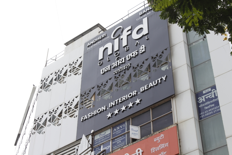 NIF Global building in Andheri, Mumbai offering fashion, interior, and beauty design programs.